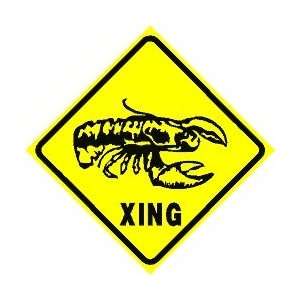  LOBSTER CROSSING sign * fish maine boat