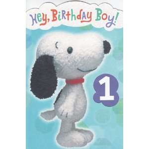  Birthday Card Peanuts Hey, Birthday Boy First Birthday 