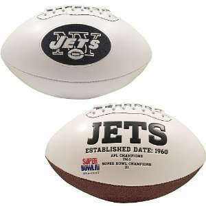 New York Jets Embroidered Logo Signature Series Football:  