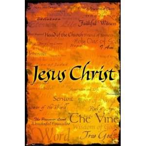  Jesus Christ Names Religious Christian Poster Gig 8817 