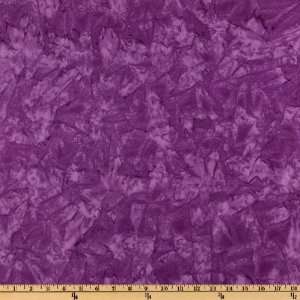  44 Wide Artisan Batiks: Portofino Sponged Petunia Fabric 