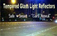 Glass Light Reflectors ~ Fits 11/16 Hole ~ Car Truck Road Safe Stop 