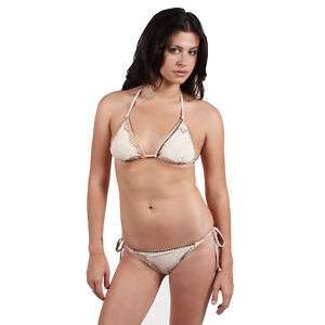 NWT True Religion Bikini swimsuit Tan color XS,S,M,L  