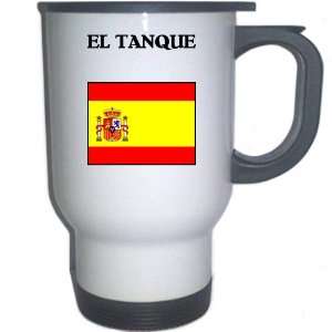  Spain (Espana)   EL TANQUE White Stainless Steel Mug 
