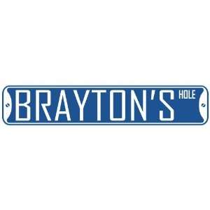   BRAYTON HOLE  STREET SIGN: Home Improvement