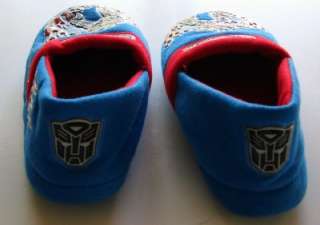 Optimus Prime Transformers Slippers Boy 7 Inside EUC  