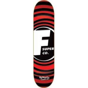  Foundation Super Rings Skateboard Deck   8.0 Black Sports 