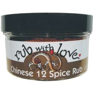 Rub with Love Chinese 12 Spice Rub Grocery & Gourmet Food