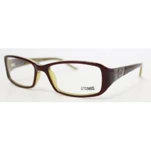  Just Cavalli Ophthalmic Eyewear Plastic Rectangle Brown 