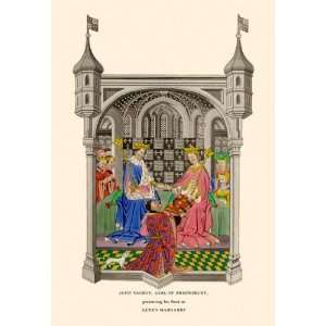  By Buyenlarge John Talbot Presenting his Book to Queen Margaret 