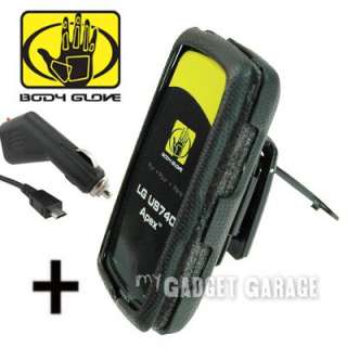 Body Glove Hard Shield Case + Car Charger For LG Apex  