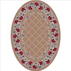 Signature Carved Marissa Sandstone Oval Rug Size: Oval 54 x 78 