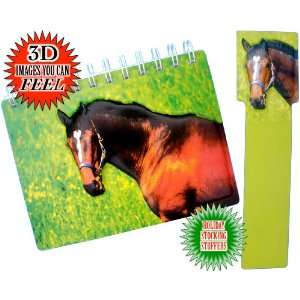 Horses Themed Souvenir Photo Storage Album With FREE Bonus Bookmark 