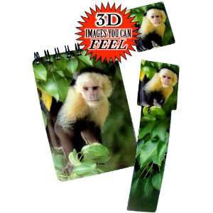 3 D Monkeys Themed Stationery Gift Set   Notepad , Bookmark 