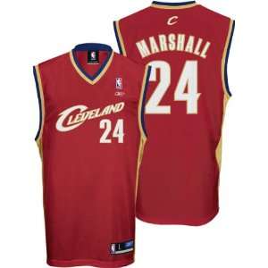  Donyell Marshall Maroon Reebok NBA Replica Cleveland 