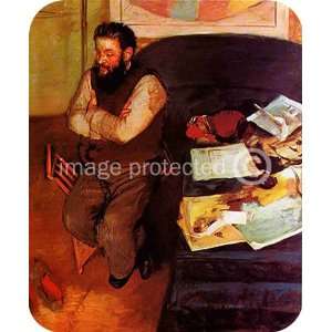  Portrait of Diego Martelli Edgar Degas Art MOUSE PAD 