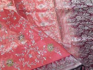 Kundan Bollywood Fashion Fancy India Sari Saree Fabric  