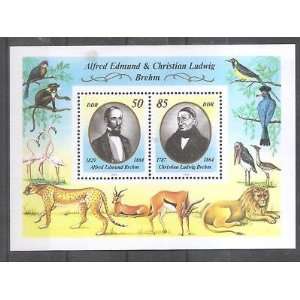   Stamp Germany DDR Sc A862 Zoologist Christian Brehm: Everything Else