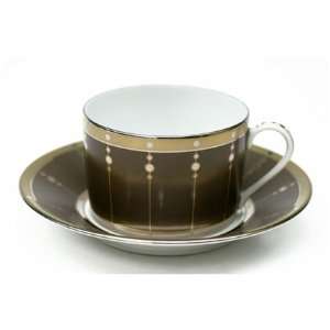  Haviland Tambour Bronze Tea Saucer
