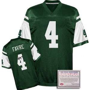  Brett Favre New York Jets Autographed Authentic Style Home Jersey 