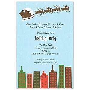  City Santa Invitation Holiday Invitations: Health 