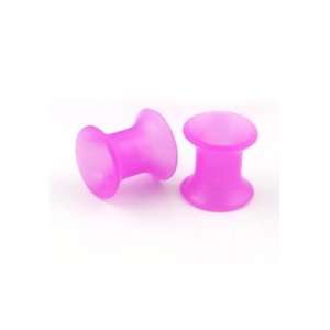  6g (4mm) Double Flared Silicon Ear Skin Tunnel Ear Plugs 