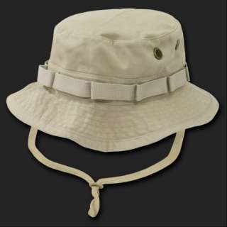 KHAKI Beige Military Jungle Boonie HAT CAP 3 size  