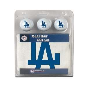  McArthur Los Angeles Dodgers Three Ball Gift Set with Golf 