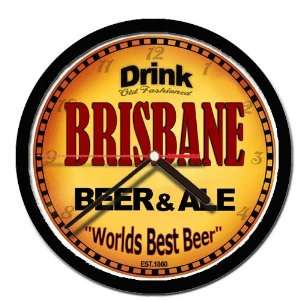  BRISBANE beer and ale cerveza wall clock: Everything Else