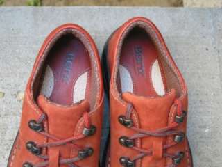 Born Used Red Suede Leather Shoes Oxfords 7  