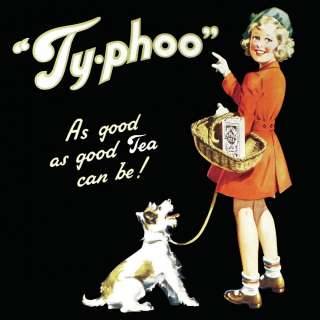 NEW TYPHOO TEA VINTAGE ADVERTS 4 COASTER SET RETRO MAT  