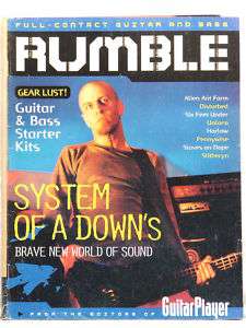   RUMBLE GUITAR MAGAZINE SYSTEM OF A DOWN Disturbed Harlow Pennywise