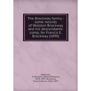  The Brockway family [microform]  some records of Wolston Brockway 