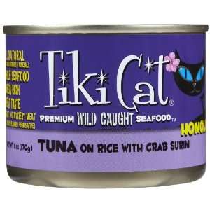  Tiki Cat Honolulu Luau Tuna On Rice with Crab Surimi Pet 