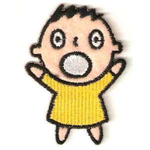  MinnaNo Tabo in yellow shirt Embroidered Sanrio Iron On 