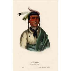  NO TIN, a Chippeway Chief McKenney Hall Indian Print Fine 