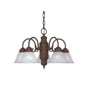  5 light Chandelier Dated Bronz