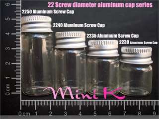 10 1000p Glass Bottle Aluminum Screw Cap 10ml 2250  