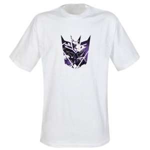   Transformers T Shirt Dconz Shield Megs blanc (L) Toys & Games