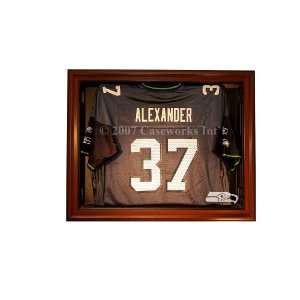   Seahawks Removable Face Jersey Display   Brown