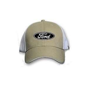  Ford Oval Tan Mesh Hat 