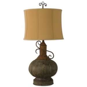  Lamps Glass Porcelain Uttermost