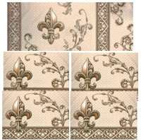 Indoor & Outdoor ~ Fleur de Lis Runner & 4 Placemats  