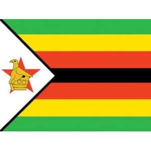  Zimbabwe Flag 3ft x 5ft Polyester: Patio, Lawn & Garden