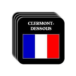 France   CLERMONT DESSOUS Set of 4 Mini Mousepad Coasters