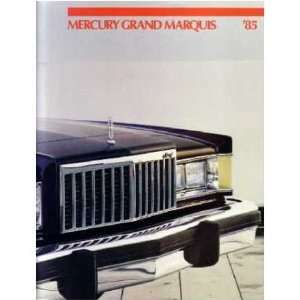  1985 MERCURY GRAND MARQUIS Sales Brochure Book: Automotive