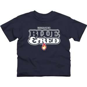    UIC Flames Youth Our Colors T Shirt   Navy Blue