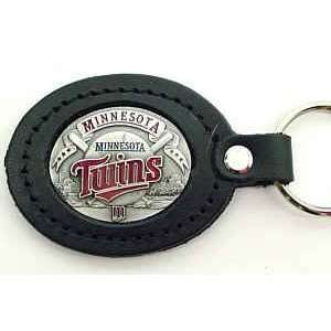    MLB Lg. Leather Key Chain   Minnesota Twins: Sports & Outdoors