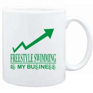  Mug White  Freestyle Swimming  IS MY BUSINESS  Sports 