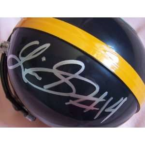  Limas Sweed autographed Steelers mini helmet: Sports 
